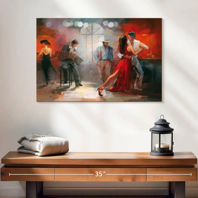 Enn Textured Ballet Dancer II, 16" H x 24" W