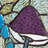 11.5"H Tiffany-Style Mushrooms Stained Glass Window Panel