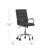 Mid-Back Executive Swivel Office Chair with Arms, and Transparent Roller Wheels-1784944219-1784944231