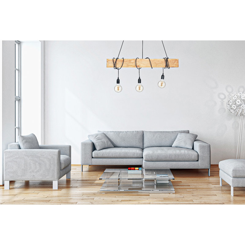 Kerley 3 - Light Kitchen Island Pendant, Natural