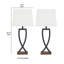 Ensemble de lampes de table 28,75 "gris / bois Kayson