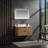 Fully Assembled 36" Modern Wall-Mounted Floating Bathroom Cabinet Vintage Solid Oak Bathroom Vanity