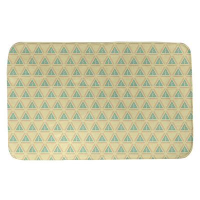 Tapis pour salle de bain à arbres minimalistes Barbra