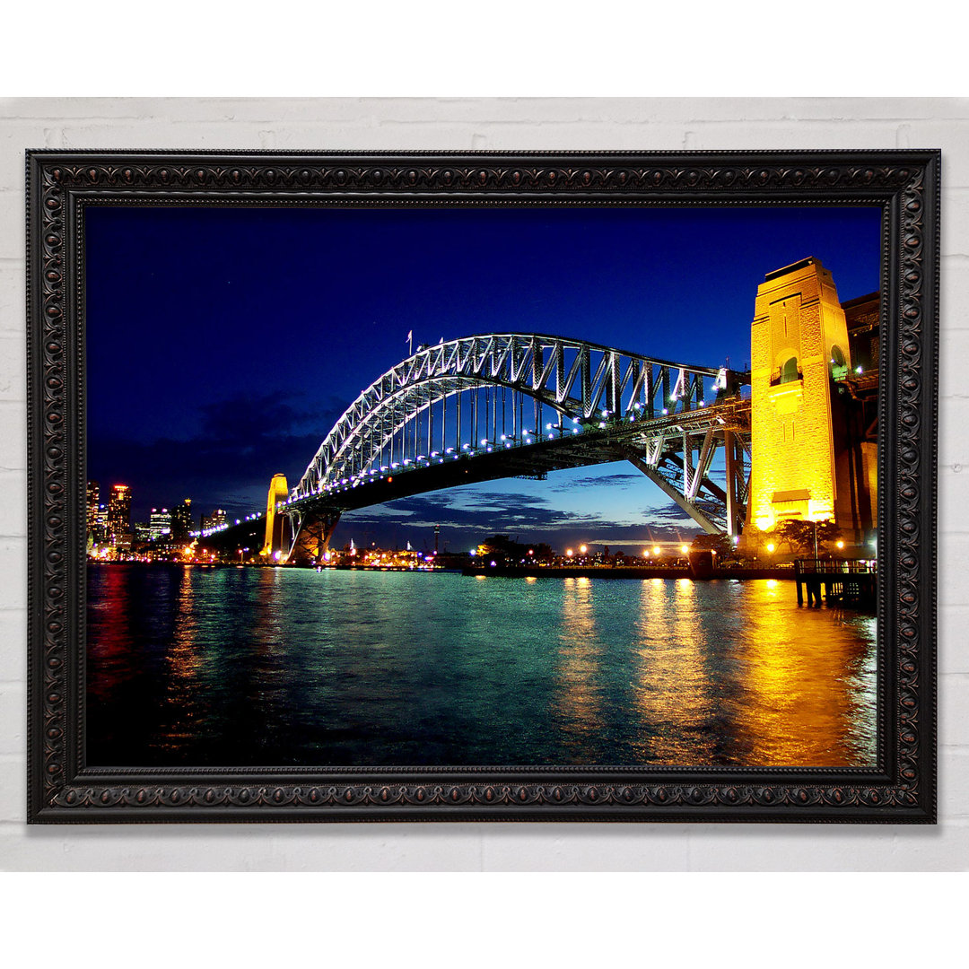 Gerahmtes Wandbild Sydney Harbour Bridge Reflections