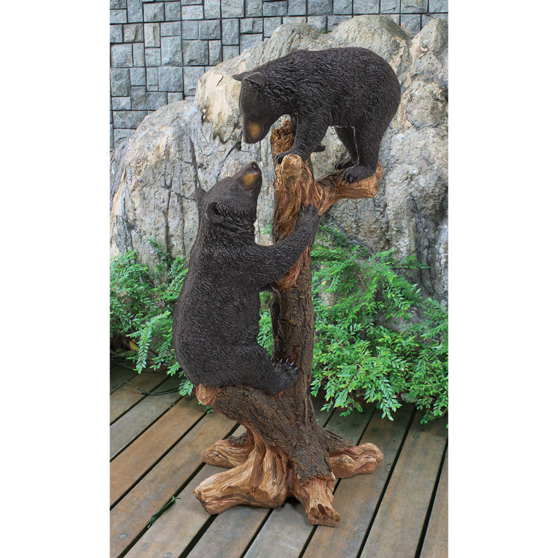 Statue oursons qui grimpent