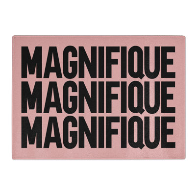 Magnifique Typography Chopping Board