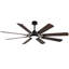 Large Ceiling Fan With Light: Modern 72-Inch 8-Blade Outdoor Ceiling Fan With Remote Control - Dimmable Black Large Fan Light For Indoor Use, Reversible, 6-Speed Quiet DC Motor