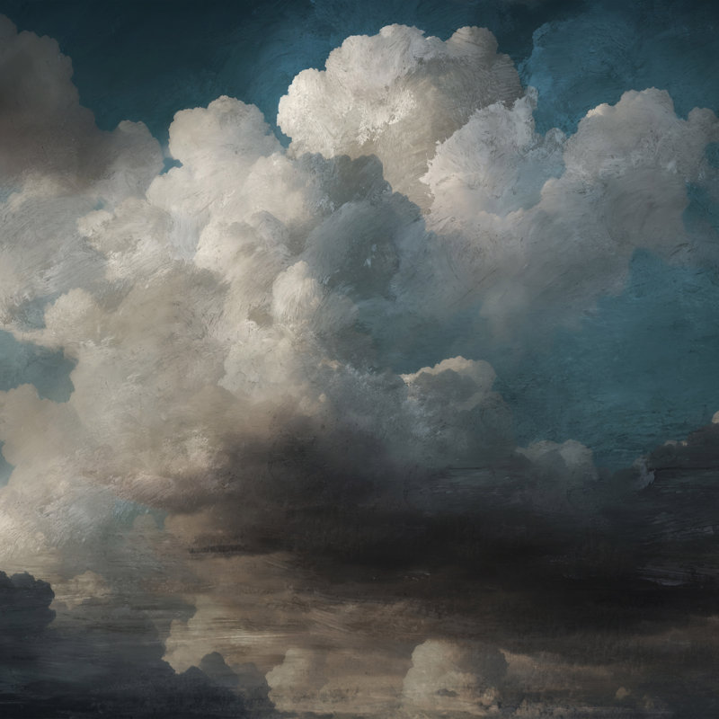 Sky View Print by Dan Hobday Art, No, 36" H x 36" W, Silver Floater Framed Canvas