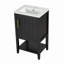 Meuble-lavabo de salle de bain avec lavabo, armoire de salle de bain avec porte à fermeture douce, support de rangement et tablette ouverte-1121111313