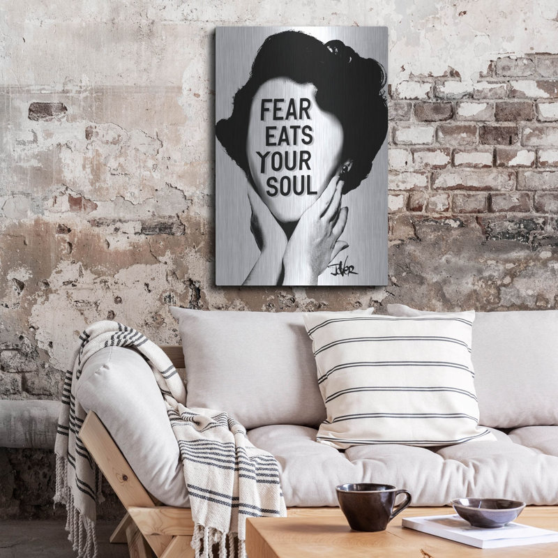 Winston Porter 'Fear' by Loui Jover Metal Wall Art, 36" H x 24" W