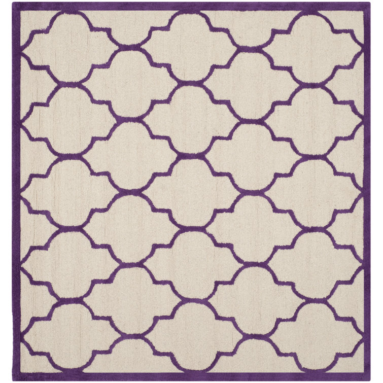 Rotteck Geometric Wool Hand Woven Area Rug
