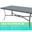 Table de salle à manger en aluminium