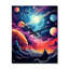 Horloge murale surdimensionnée Bright Star In Distant Galaxy-99640026