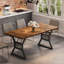 Extendable Metal Base Dining Table