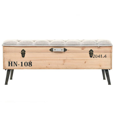 Michel Upholstered Bench with Flip Top