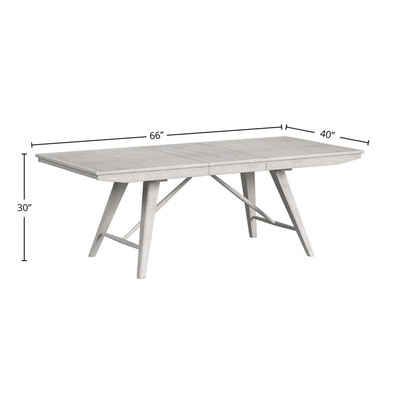 Table de salle à manger Catriona, Blanc