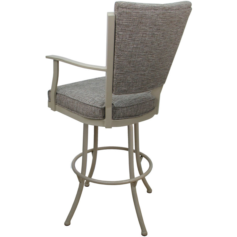 Tabouret de bar pivotant Cunegonda, Beige