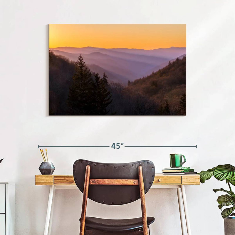 Alvord Sunrise In The Smokies, 26" H x 39" W