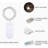 12 Pack Fairy Lights Battery Operated String Lights  20LED Waterproof Silver Wire Christmas Lights Outdoor,Firefly Mini Lights For Bedroom Party Birthday Wedding Home Decor-1196223573