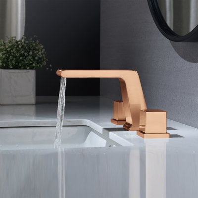 Widespread 2-handle Bathroom Faucet with Drain Assembly