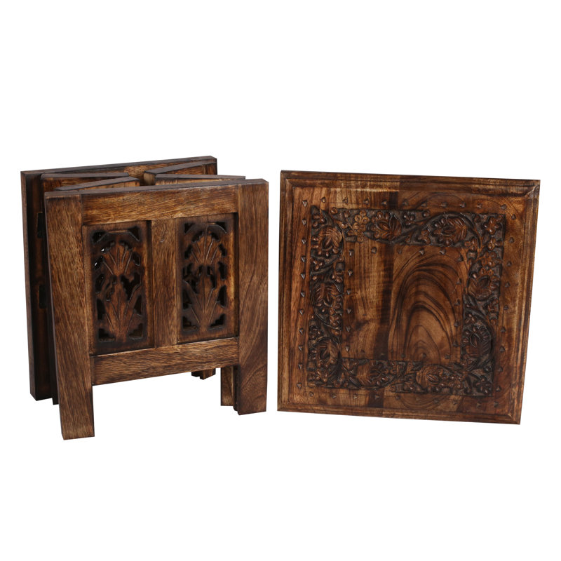 Abbey End Table, 31cm H x 30cm W x 30cm D, Brown