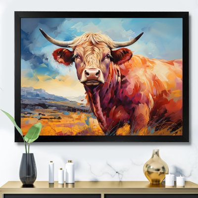 Vache, campagne, palette IV - impression