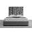 Vant Chevron Upholstered Wall Mounted Headboard Panels for King Beds, Micro Suede Charcoal Grey, 79" W x 60" H-375900220-372701808