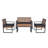 4-Piece Patio Furniture Set Outdoor Balcony Porch Garden Backyard Lawn Furniture Acacia Wood Table Top-1038805336-1038805348