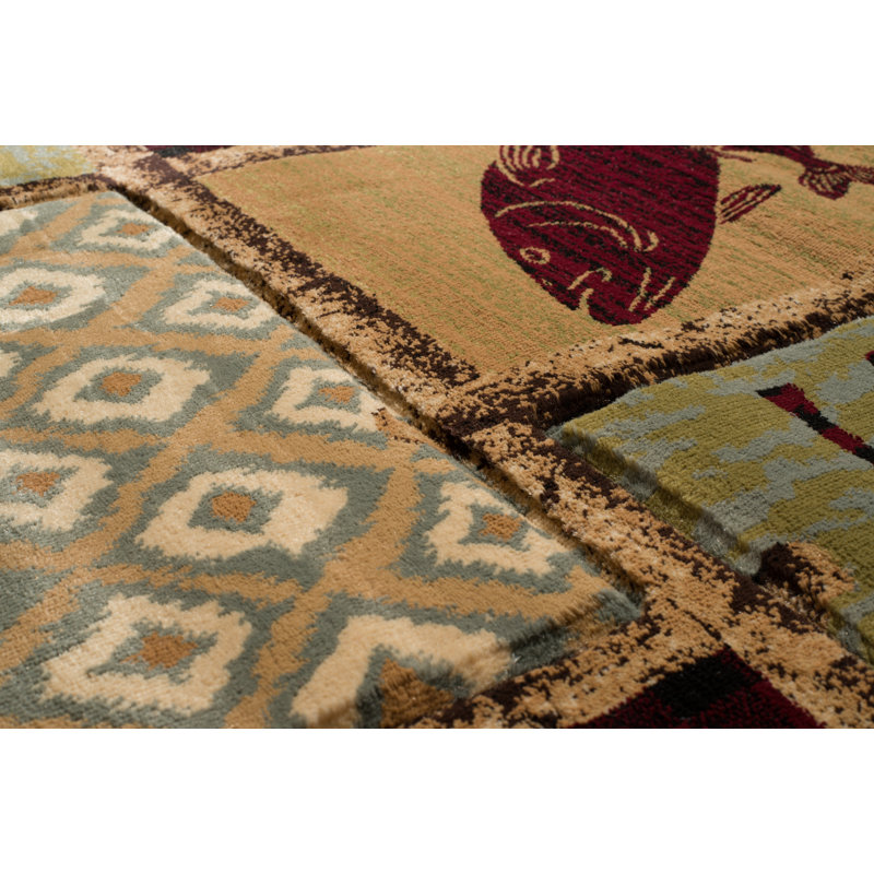 Tapis brun Worceer, Rectangle 7 pi 10 po x 10 pi 6 po