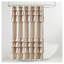 Rideau de douche à volants en polyester beige 72 "x 84"-129020511-129020512