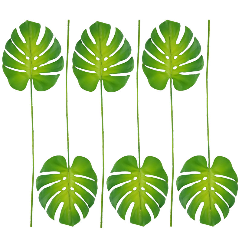 Pack of 6 x 55cm Single Monstera Leaf