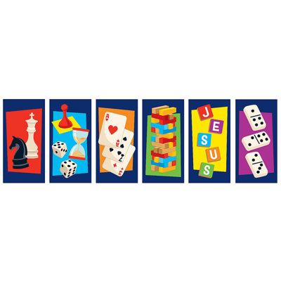 Bannière pour fond de jeu VBS Fun Express - 6 pièces
