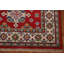 Tapis de couloir rouge kazak pakistanais rouge fait à la main 3 x 10