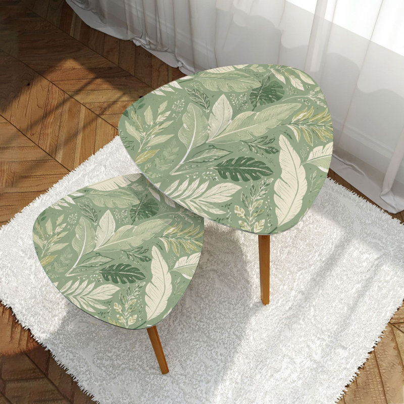 Ensemble de 2 tables basses gigognes Triangle