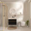Meuble-lavabo mural noir de 30 po avec lavabo en acrylique intégré, 2 tiroirs à fermeture en douceur, armoire flottante pré-assemblée et moderne-612438811-612438810