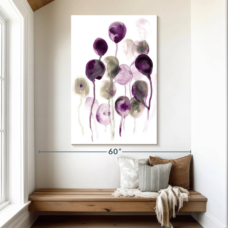 Avery Plum Pods I, 51" H x 34" W