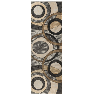 Tapis brun / gris / noir Adonia