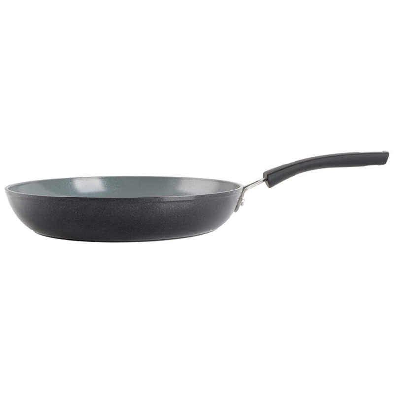 Poêle à frire antiadhésive en aluminium noir de 12 po Kenmore Arlington - Poêle recouverte de céramique pour une chaleur uniforme et un nettoyage facile