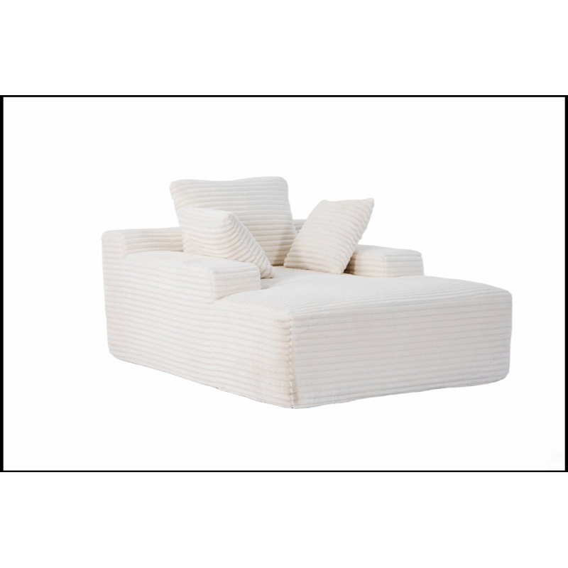 Méridienne surdimensionnée surdimensionnée Cozy Cloud Couch, Blanc