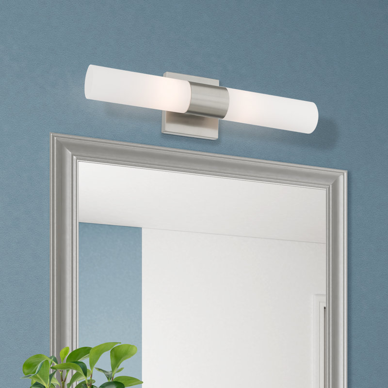 Cailum 2-Light Dimmable Vanity Light, Brushed Nickel