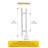 Brixwell LPPS36 Ladder Style Back-to-Back Pull Handle, 36" Length, 24" Mounting Center To Center, 3/8" To 3/4" Glazing Thickness, Polished Stainless Steel Finish-1671907916