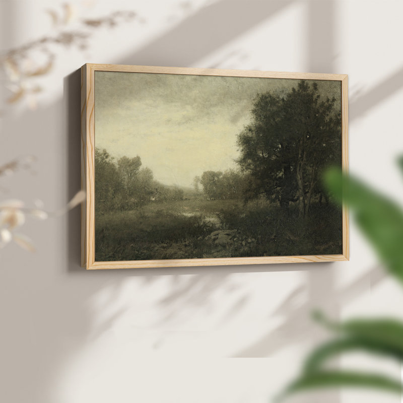 Paysages rétro-CD-XXV - reproduction encadrée, H 22 po x l 28 po, Naturel