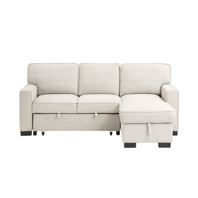 Upholstered L-Shaped Sectional Reversible