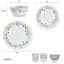 Quinn 12-Piece Bone China Dinnerware Set, Service for 4