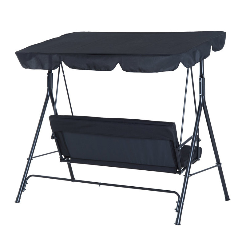 Swing Seat with Stand, Black