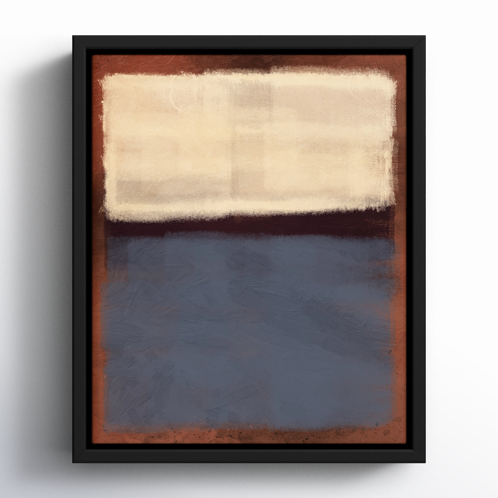 Coronado "Alabaster Burst" Painting, 11.5" H x 9.5" W x 2" D, Black Framed