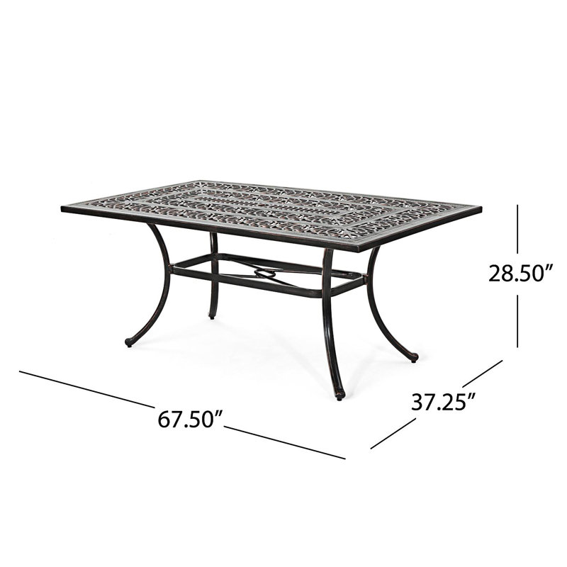 Table de salle à manger d'extérieur Akyra