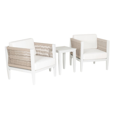 Table d'appoint et table d'appoint 3 pièces Lilah White