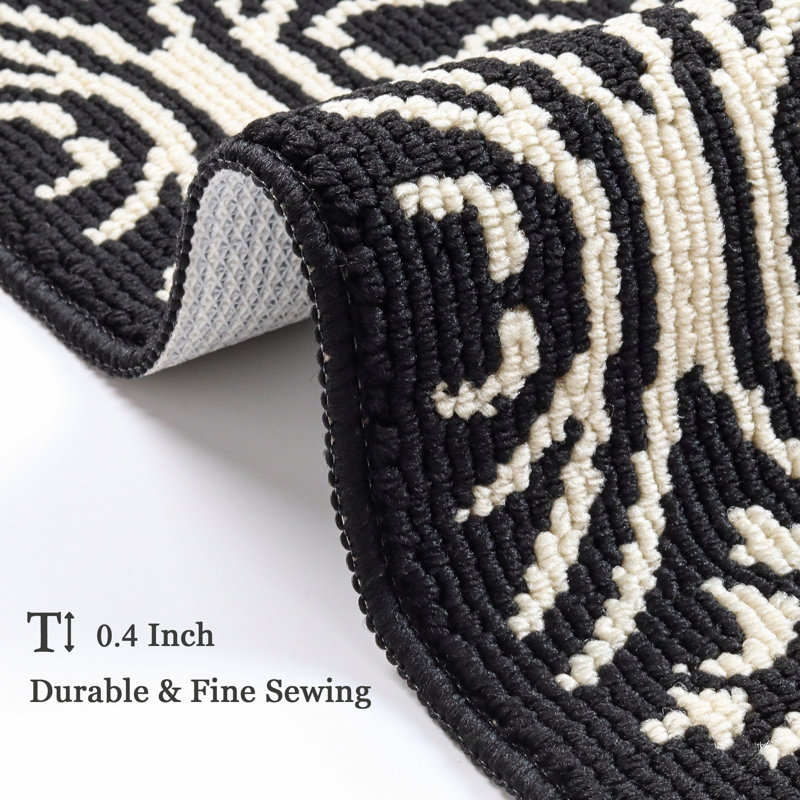 Dineke 2 - Piece Anti-Fatigue Non-Skid Kitchen Mat Set, Rectangle 17" x 28" + Rectangle 17" x 59"