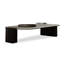 Table basse 53,15 po en fritté noir et bois manufacturé